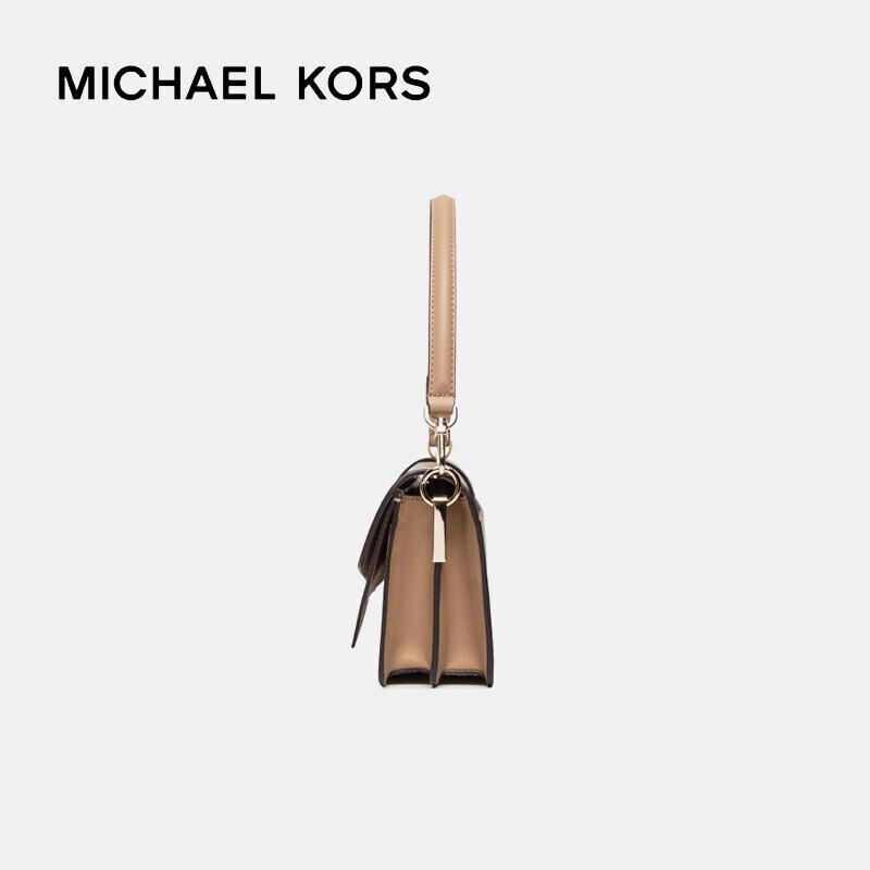 商品[国内直发] Michael Kors|MK 女包 迈克·科尔斯 （MICHAEL KORS）女士Greenwich系列黄色皮质手提单肩斜跨包送女友 30H1LGRL2L CAMEL,价格¥1628,第6张图片详细描述