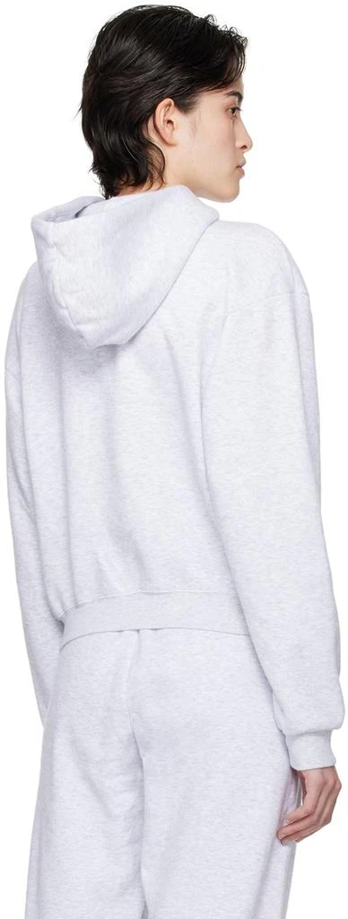 商品SKIMS|Gray Cotton Fleece Classic Hoodie,价格¥552,第3张图片详细描述