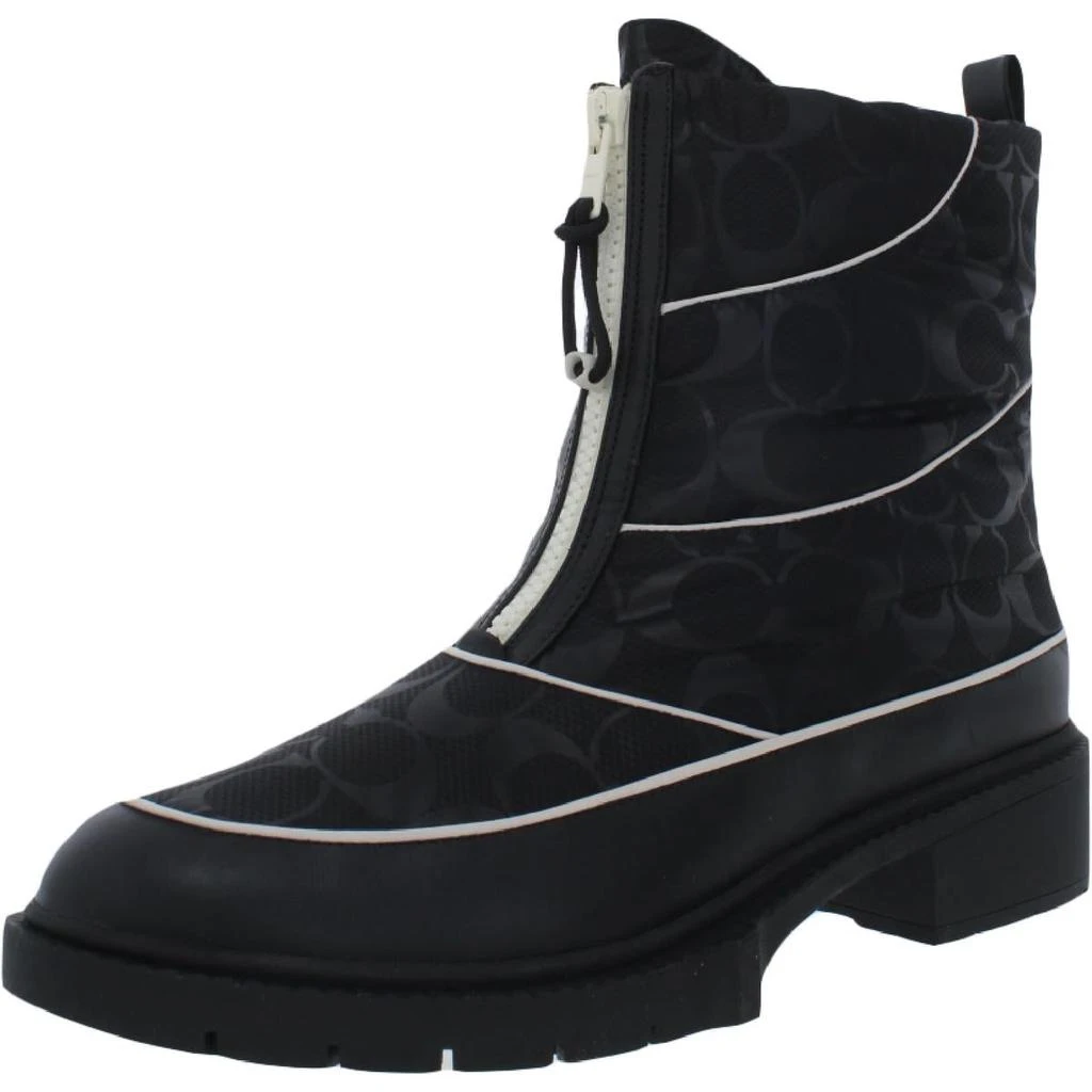 商品Coach|Coach Womens Leona Monogram Lug Sole Ankle Boots,价格¥1148,第1张图片