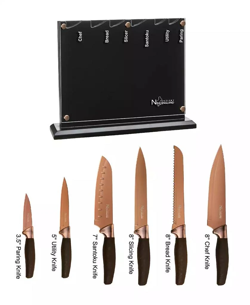 商品New England Cutlery|7-Pc. Titanium Coated Cutlery Set,价格¥690,第2张图片详细描述