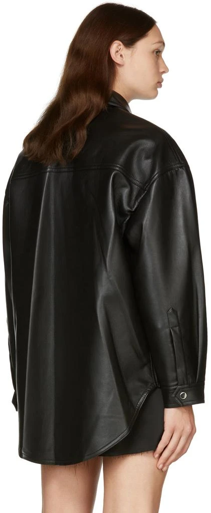 商品Nanushka|Black Martin Regenerated Leather Jacket,价格¥2853,第3张图片详细描述