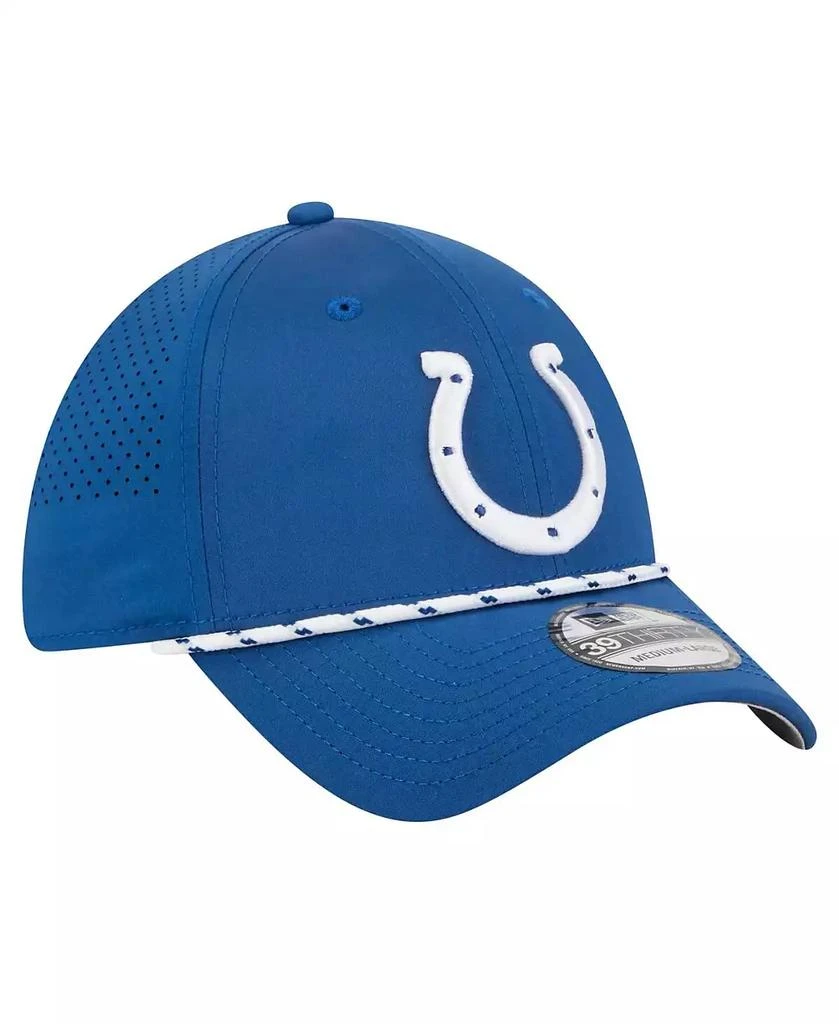 商品New Era|Men's Royal Indianapolis Colts Perforated 39THIRTY Flex Hat,价格¥280,第4张图片详细描述