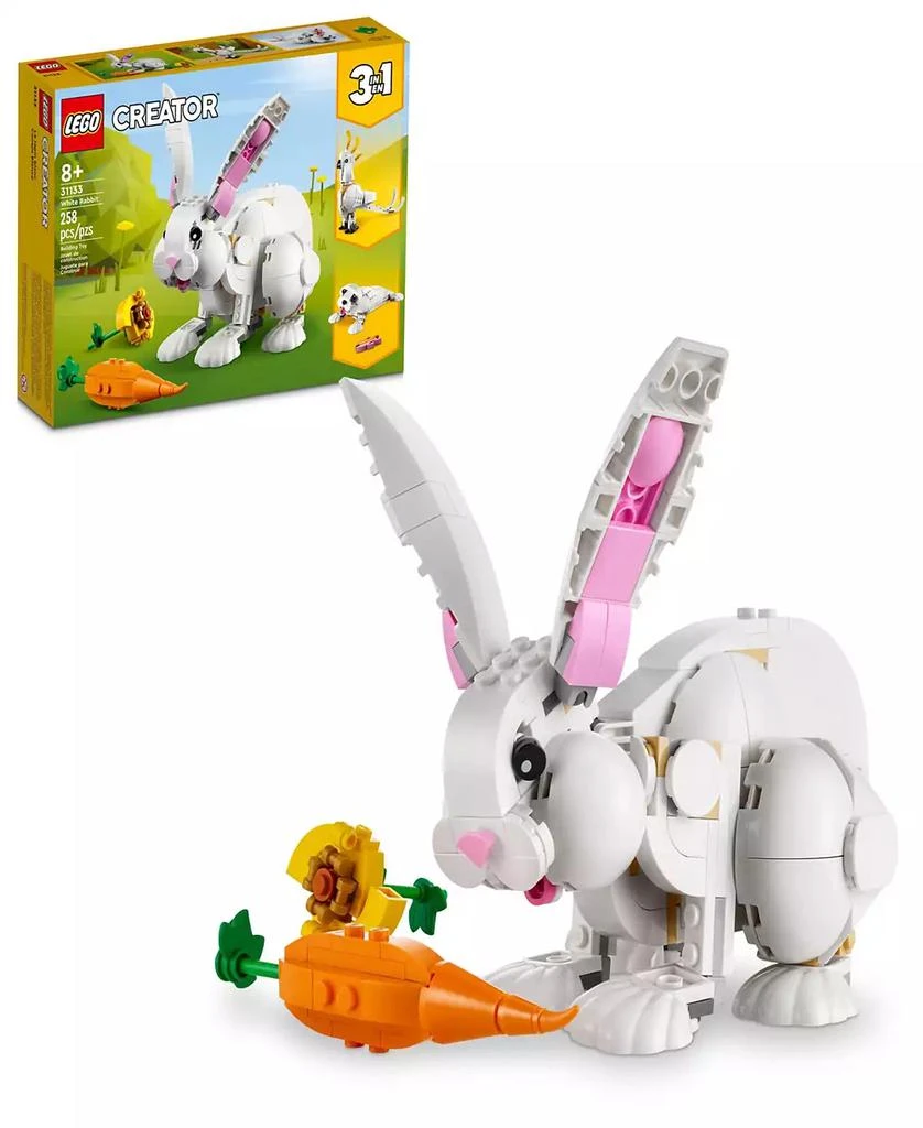 商品LEGO|Creator 3-in-1 White Rabbit, Cockatoo  and Seal 31133 Toy Building Set,价格¥149,第1张图片