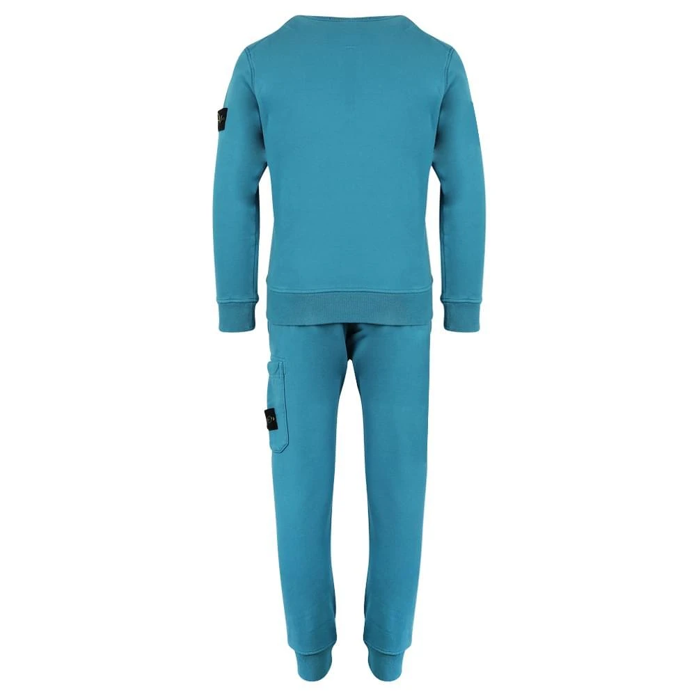 商品Stone Island Junior|Blue Compass Logo Tracksuit,价格¥1752,第3张图片详细描述