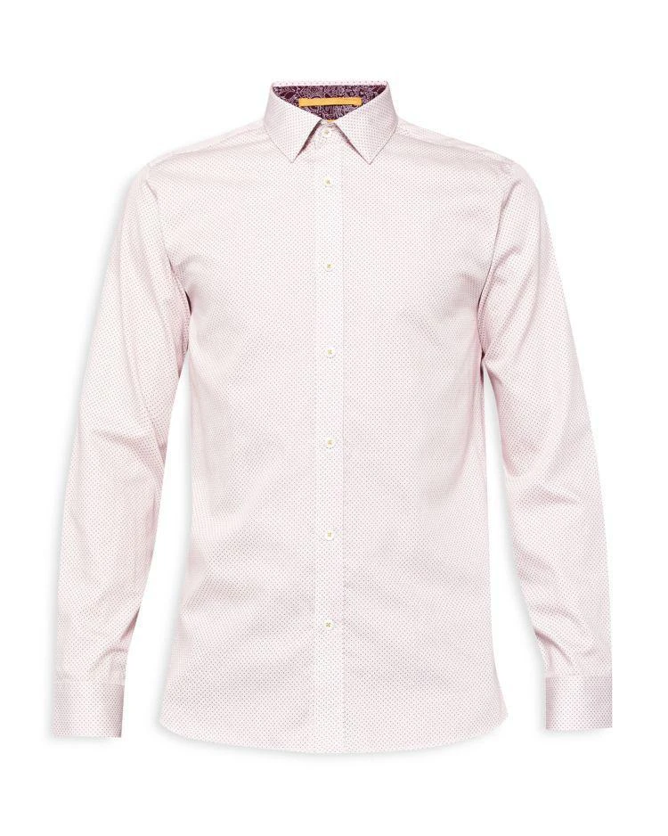 商品Ted Baker London|Ted Baker Teenmo Printed Mini Design Slim Fit Dress Shirt,价格¥695,第1张图片