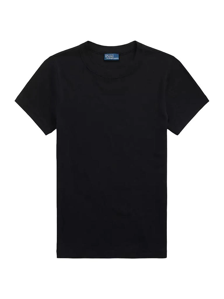 商品Ralph Lauren|Rib-Knit Crewneck T-Shirt,价格¥651,第1张图片
