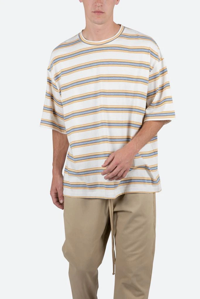 Wide Striped Tee - Blue/Yellow 商品