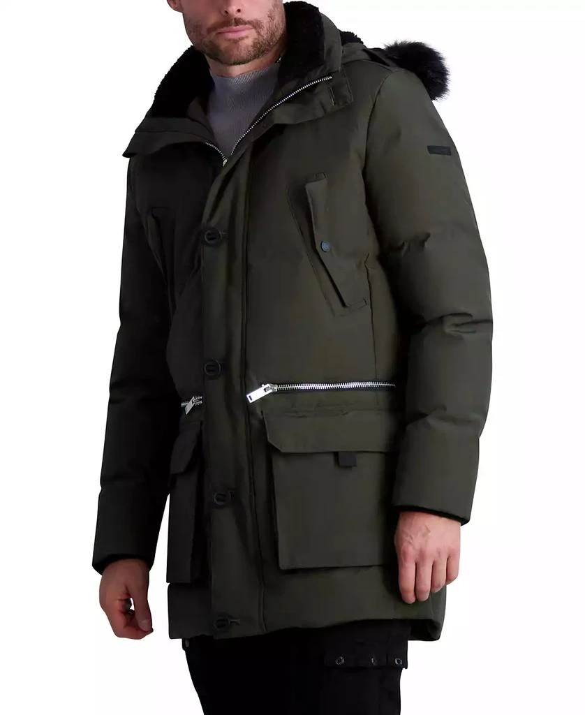 商品Karl Lagerfeld Paris|Paris Men's Parka with Sherpa Lined Hood Jacket,价格¥3758,第3张图片详细描述