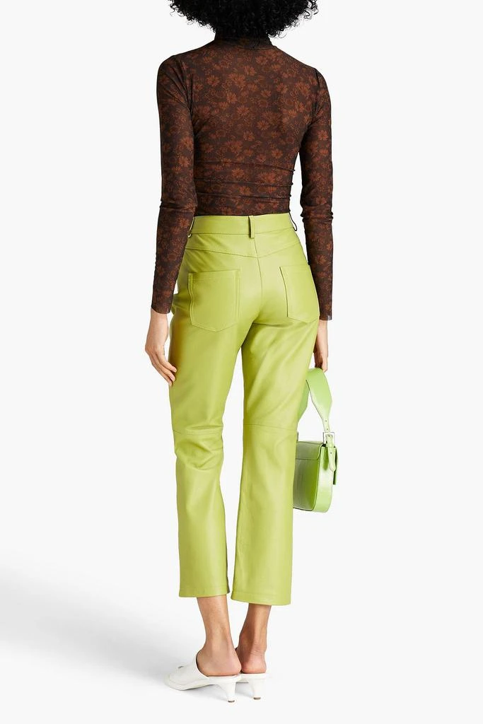 商品Ganni|Floral-print stretch-mesh turtleneck top,价格¥501,第3张图片详细描述