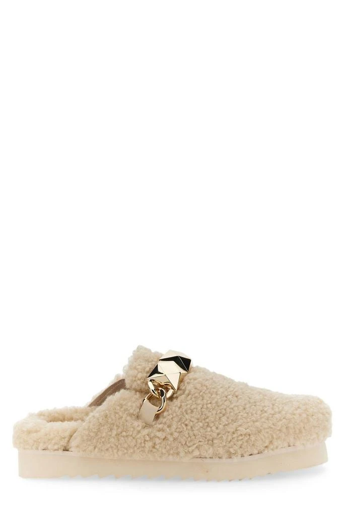 商品Ash|Ash Ghostfur Shearling Studded Mules,价格¥794,第1张图片