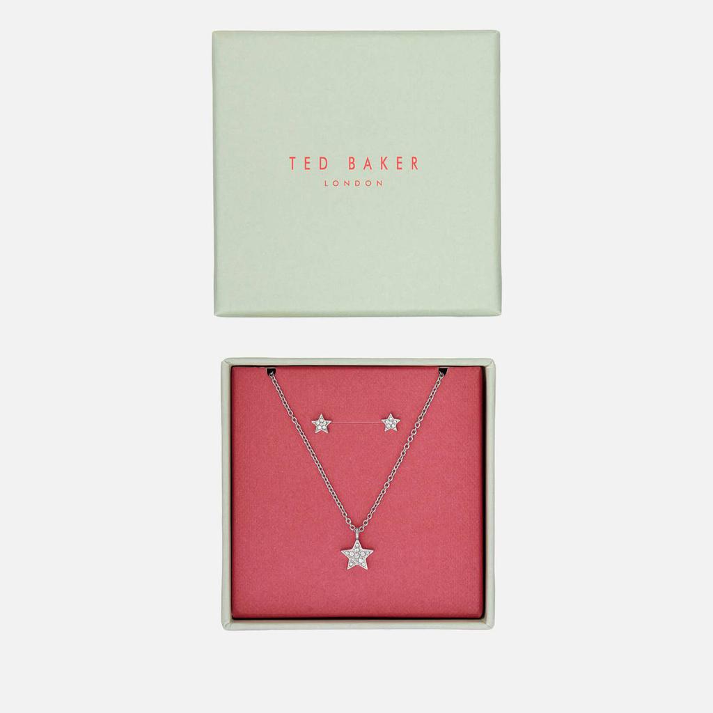 Ted Baker Saskiya Silver-Tone Necklace and Stud Earrings Set商品第3张图片规格展示