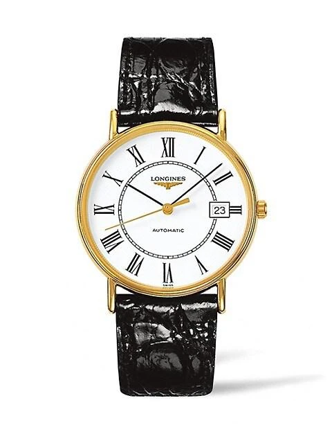 商品Longines|Presence 38MM Leather Strap Watch,价格¥10048,第1张图片