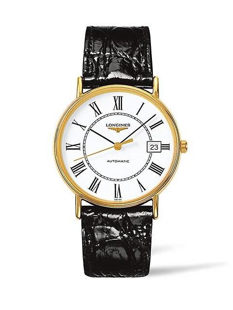商品Longines|Presence 38MM Leather Strap Watch,价格¥10027,第1张图片