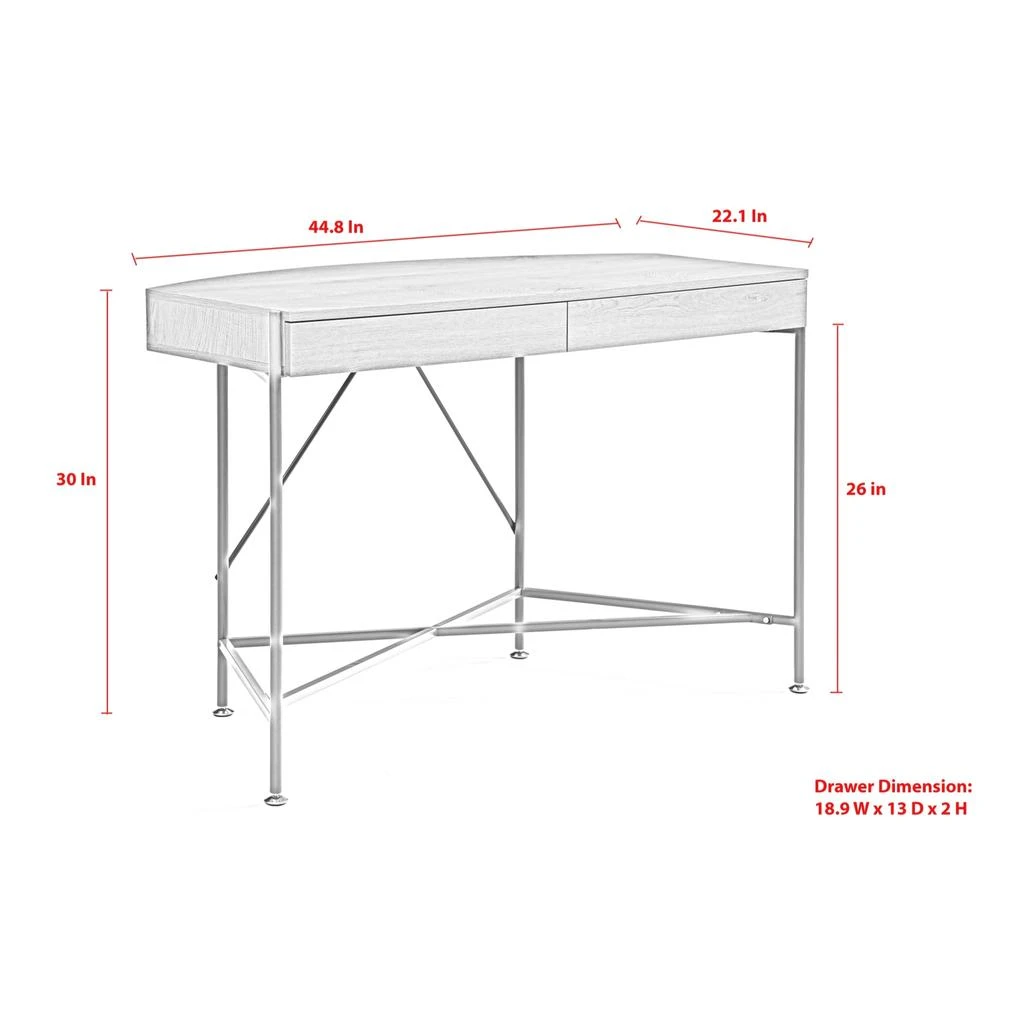 商品Loft Lyfe|Loft Lyfe Tyrese Writing Desk,价格¥1194,第5张图片详细描述