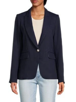 商品VERONICA BEARD|Solid Single Button Blazer,价格¥1820,第1张图片