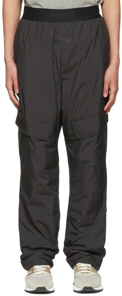 Black Polyester Cargo Pants商品第1张图片规格展示