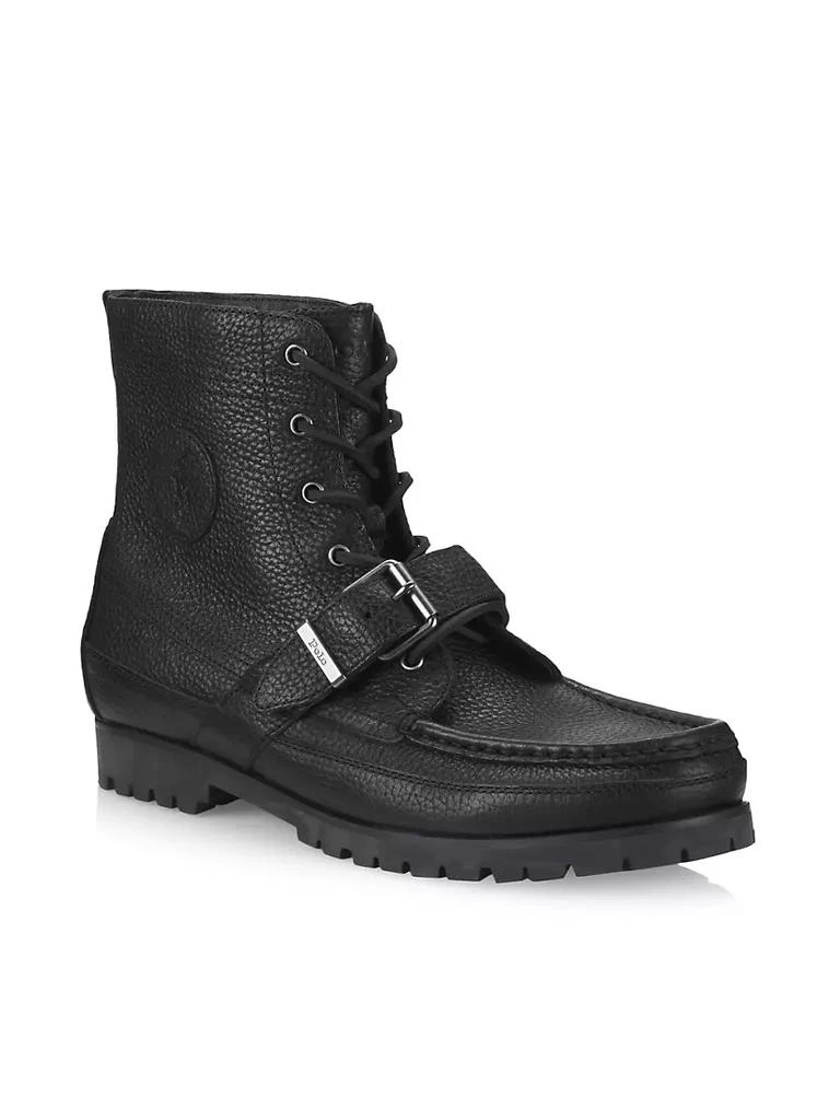 商品Ralph Lauren|Ranger Tumbled Leather Boots,价格¥1305,第2张图片详细描述