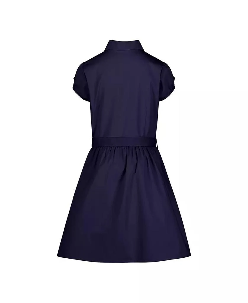 商品Nautica|Big Girls Uniform Belted Poplin Shirt Dress,价格¥134,第2张图片详细描述