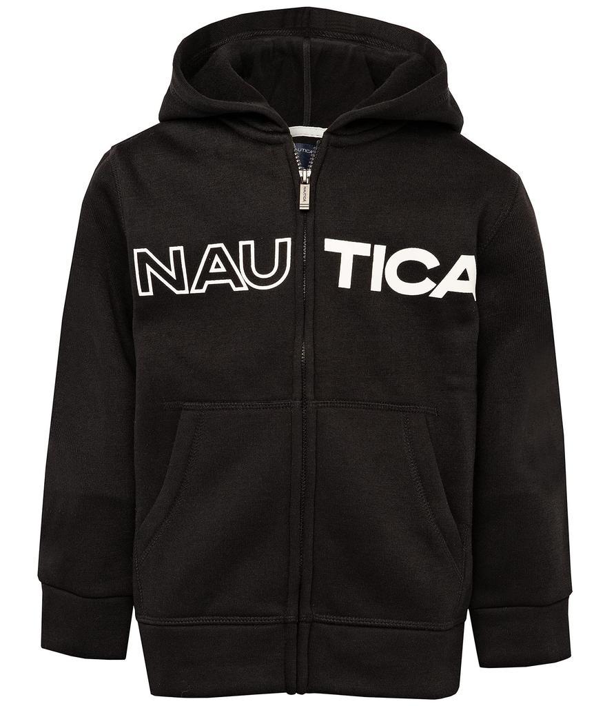 商品Nautica|Nautica Boys' Fleece Full Zip Hoodie,价格¥155-¥176,第1张图片