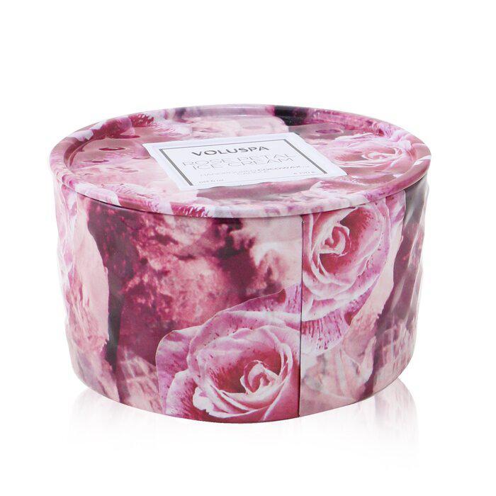 商品Voluspa|Voluspa 浮雕罐装蜡烛 - 玫瑰花瓣冰淇淋 170g/6oz,价格¥160,第4张图片详细描述