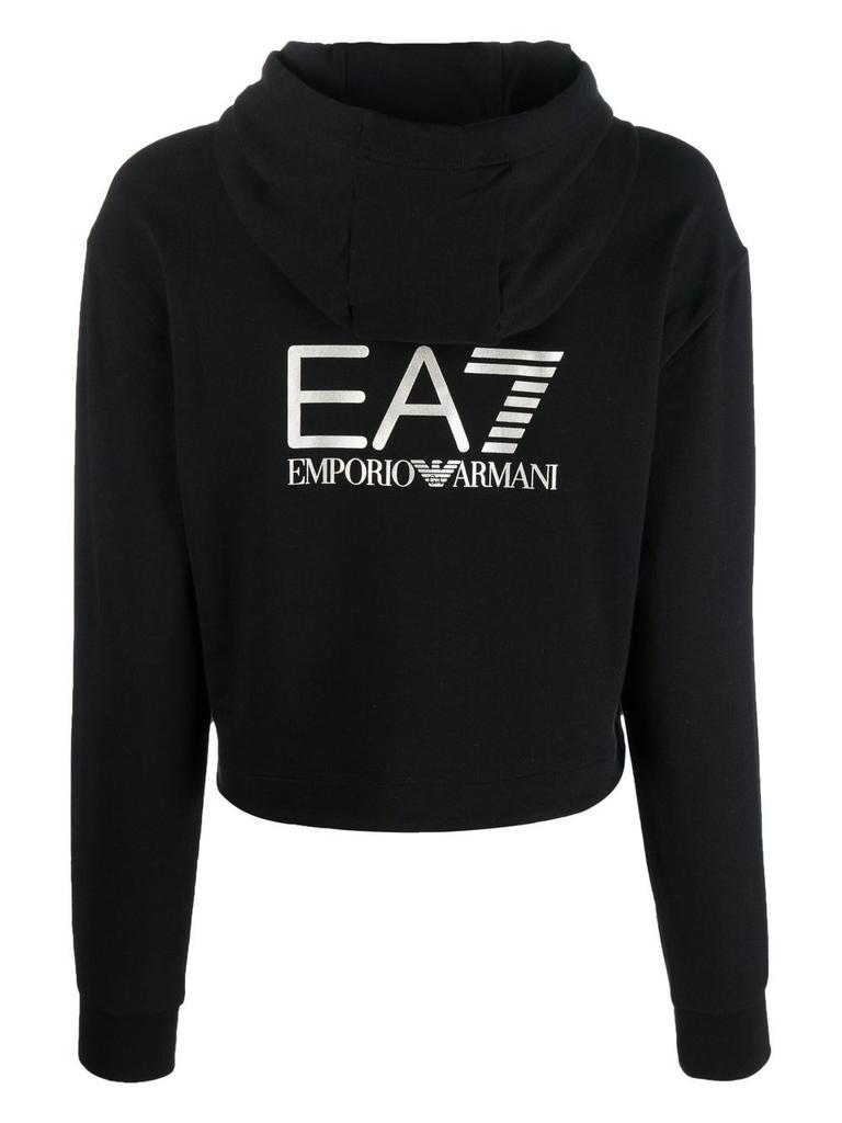 EA7 - Logo Cotton Hoodie商品第2张图片规格展示