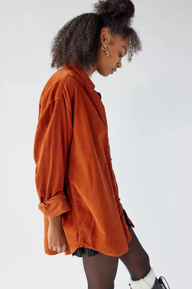商品Urban Renewal|Urban Renewal Remade Oversized Overdyed Corduroy Button-Down Shirt,价格¥187,第4张图片详细描述
