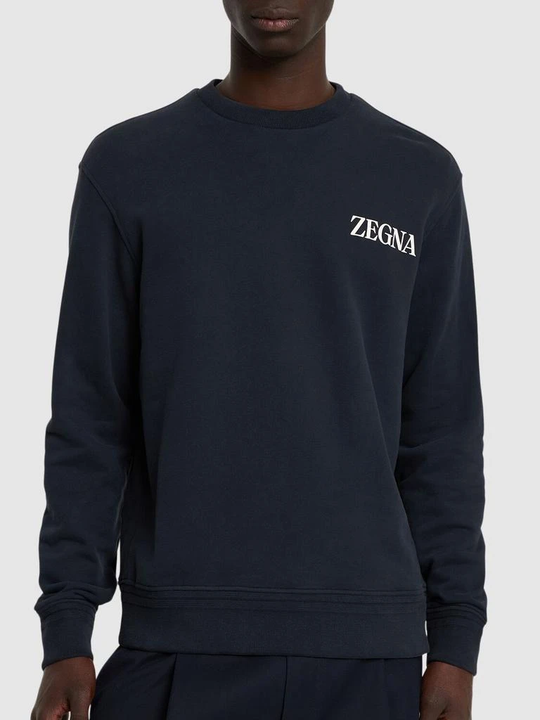 商品Zegna|Cotton Crewneck Sweatshirt,价格¥4974,第2张图片详细描述