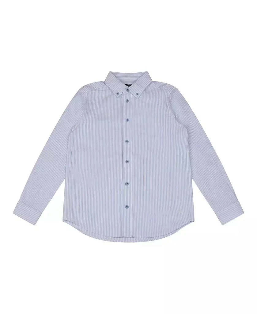 商品Brooks Brothers|B by Big Boys Pinstripe Woven Long Sleeve Oxford Shirt,价格¥172,第5张图片详细描述