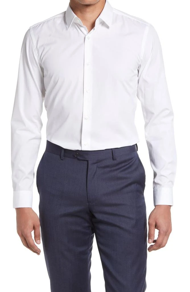 商品Hugo Boss|Hugo Boss Isko Slim Fit Easy Iron Dress Shirt,价格¥488,第1张图片