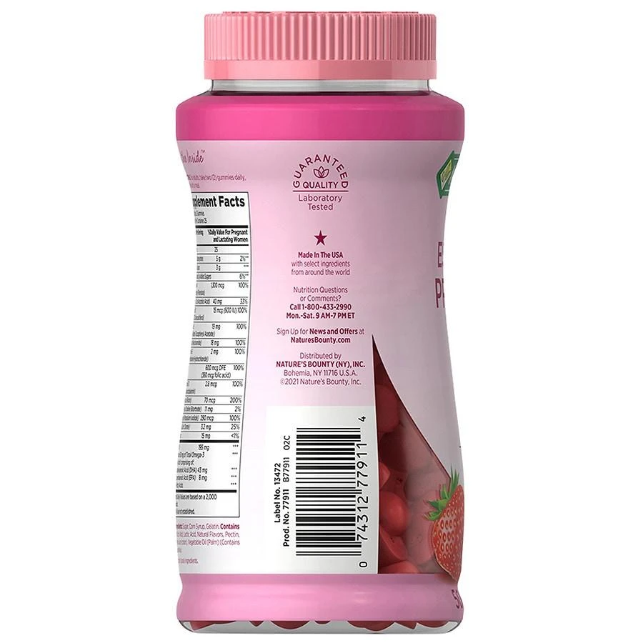 商品Nature's Bounty|孕期维生素软糖 (复合莓果味),价格¥119,第3张图片详细描述