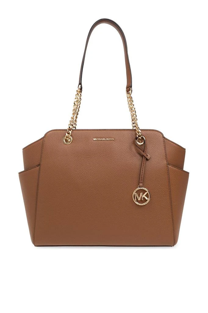 商品Michael Kors|Michael Michael Kors Jacquelyn Logo Charm Medium Tote Bag,价格¥1888,第1张图片