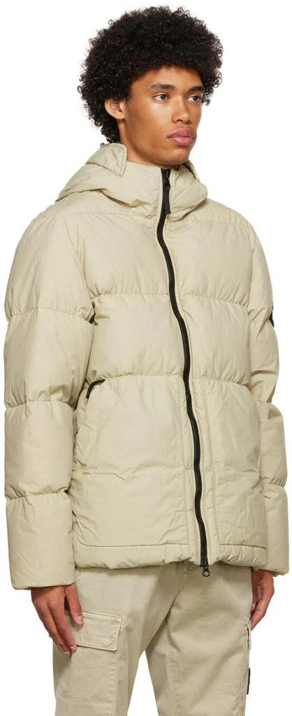 商品Stone Island|Beige Naslan Down Jacket,价格¥5104,第2张图片详细描述