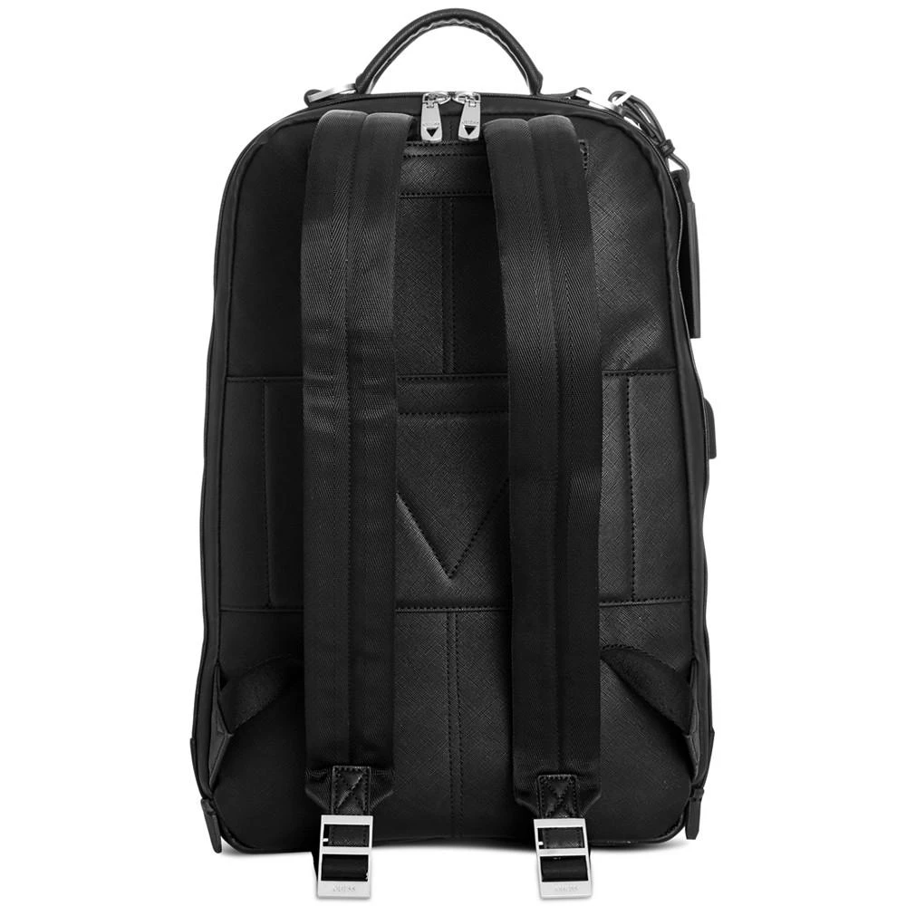 商品GUESS|Men's Certosa Faux-Leather Business Backpack,价格¥784,第4张图片详细描述