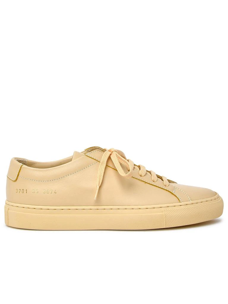商品Common Projects|YELLOW LEATHER ACHILLES SNEAKERS,价格¥3692,第1张图片