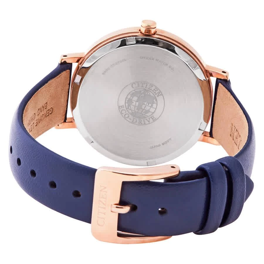 商品Citizen|Drive Silver Dial Blue Leather Ladies Watch EM0763-07A,价格¥750,第3张图片详细描述