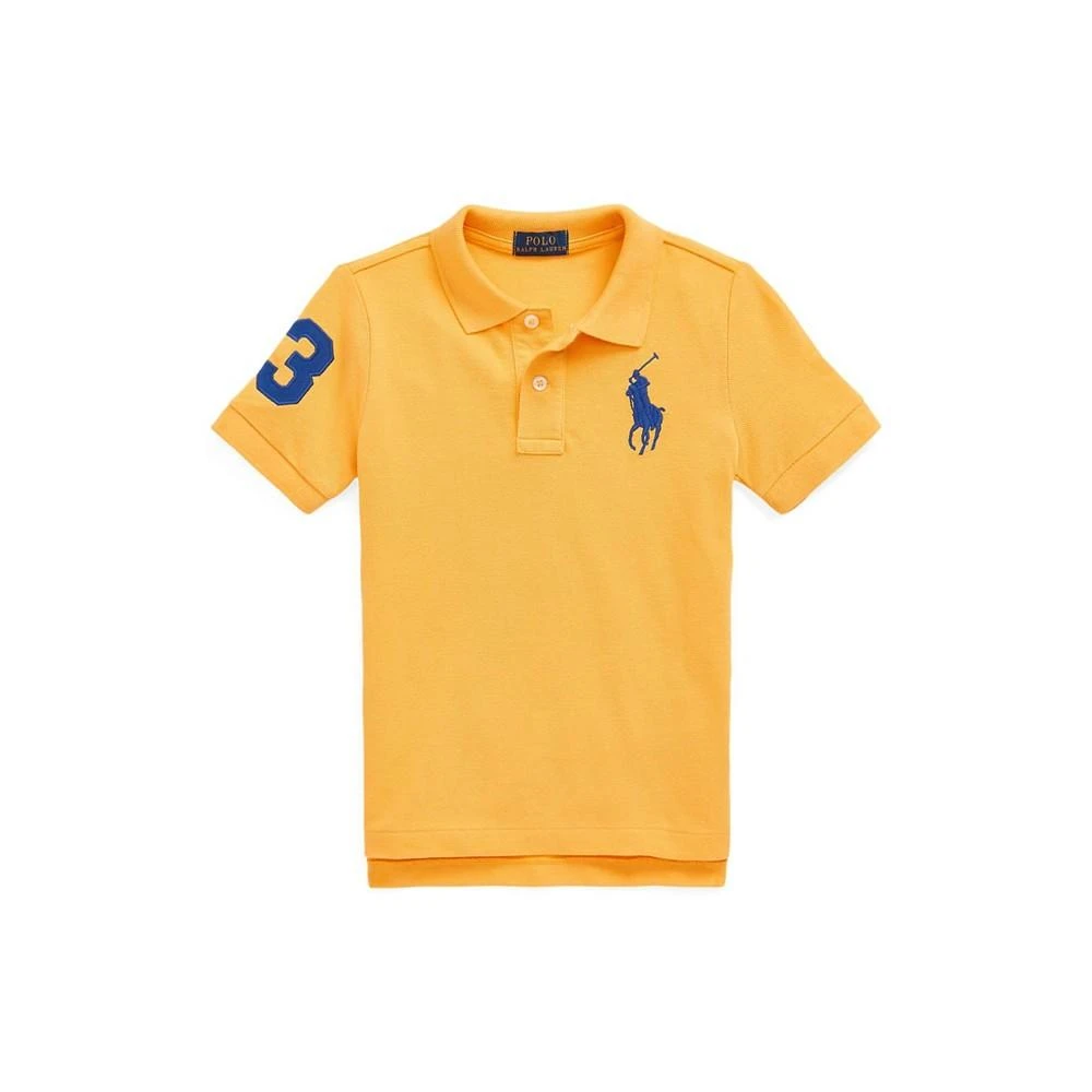 商品Ralph Lauren|Toddler and Little Boys Big Pony Mesh Polo Shirt,价格¥292,第1张图片