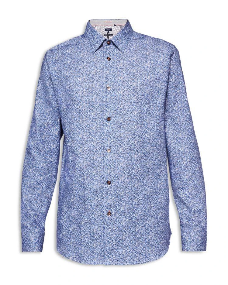 商品Ted Baker London|Ted Baker Montpel Printed Floral Regular Fit Button-Down Shirt,价格¥800,第3张图片详细描述