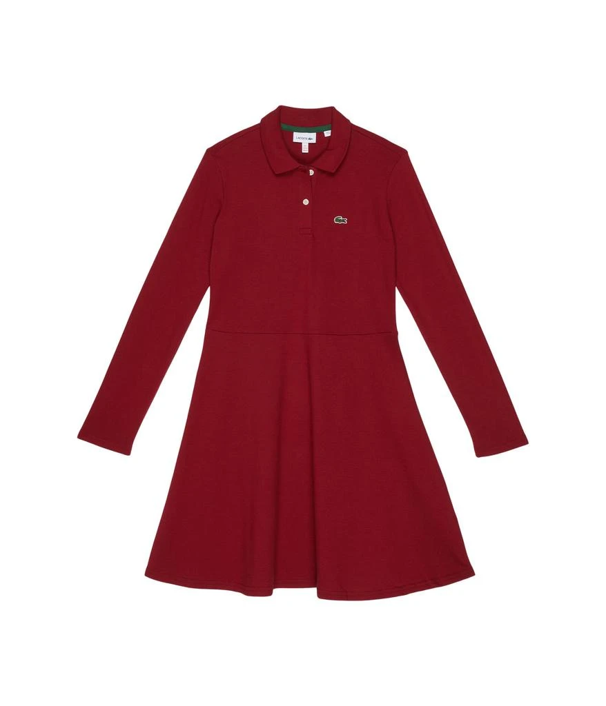 商品Lacoste|Long Sleeve Polo Shirtdress (Toddler/Little Kids/Big Kids),价格¥599,第1张图片