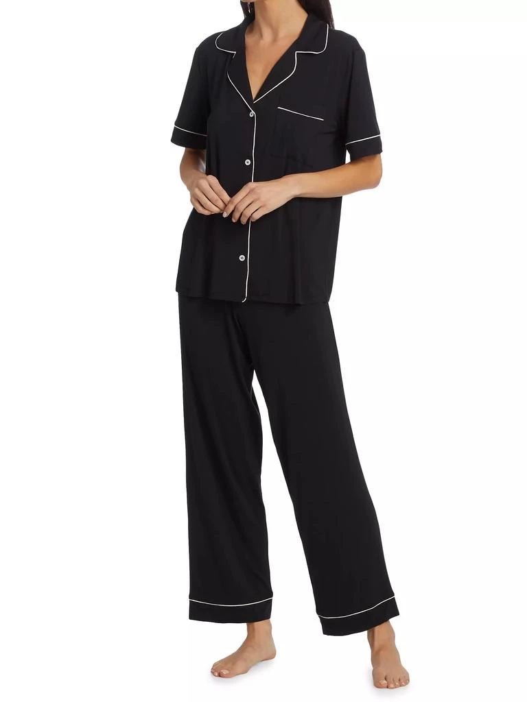 商品Eberjey|Gisele Short-Sleeve Top & Pants Pajama Set,价格¥1101,第2张图片详细描述