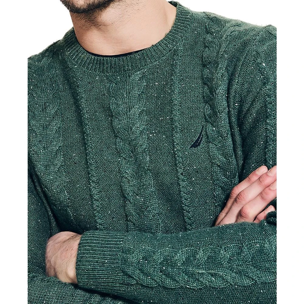 商品Nautica|Men's Cable Knit Pullover Crewneck Sweater,价格¥517,第3张图片详细描述
