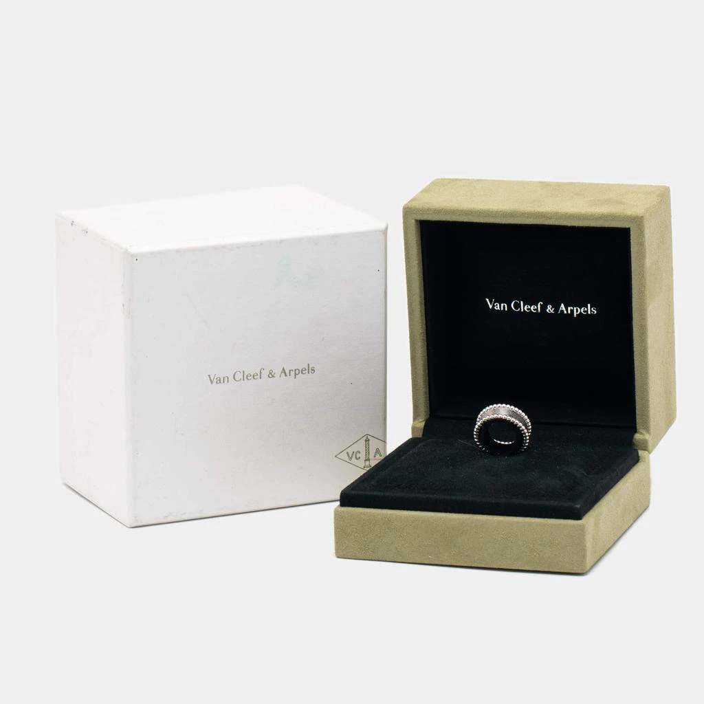 Van Cleef & Arpels Perlée Signature 18k White Gold Band Ring Size 48 商品