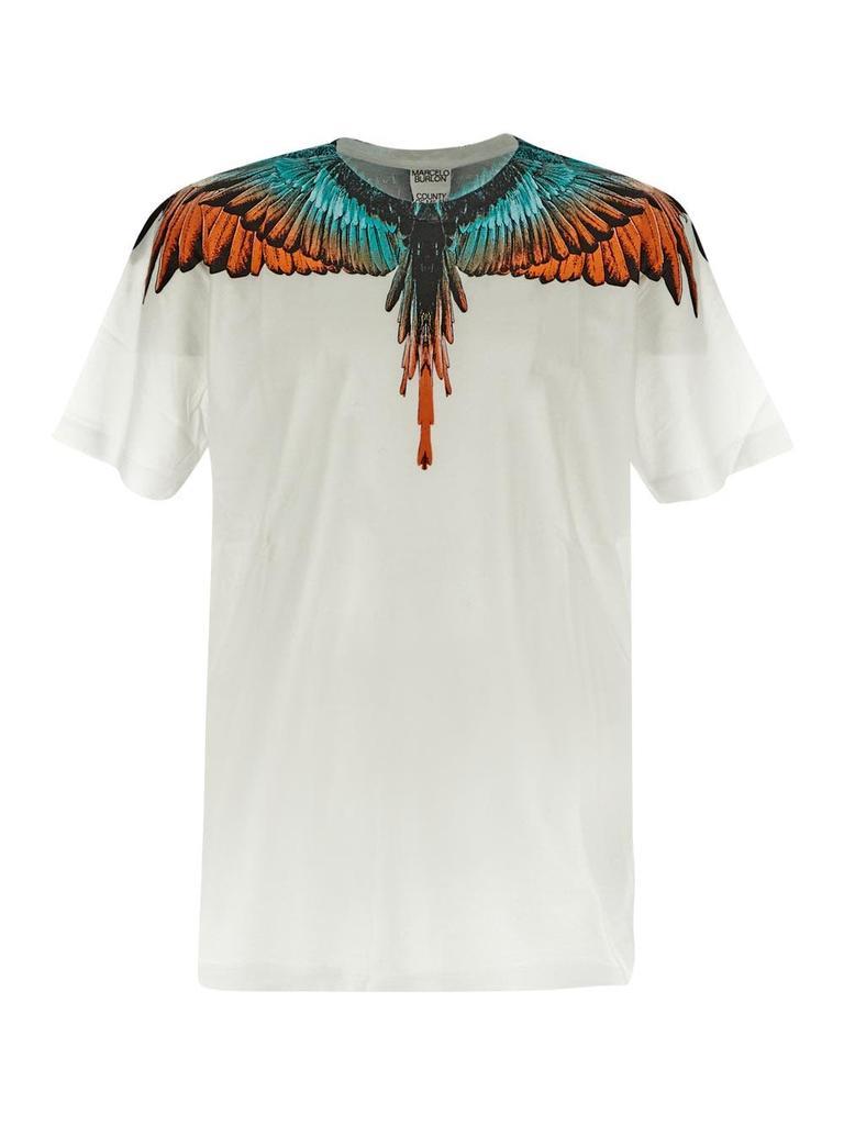 商品Marcelo Burlon|Icon Wings Regular T-shirt,价格¥1737,第1张图片