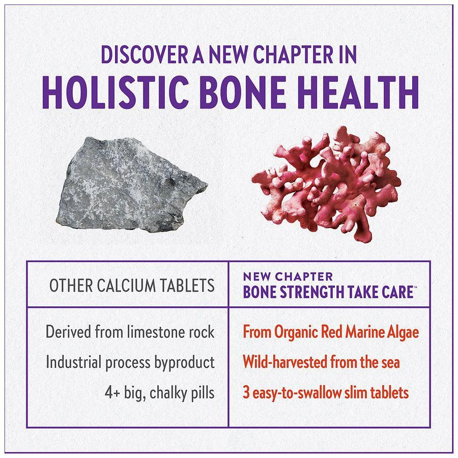 商品New Chapter|Plant Calcium, Bone Strength Take Care, Slim Tablets,价格¥322,第5张图片详细描述