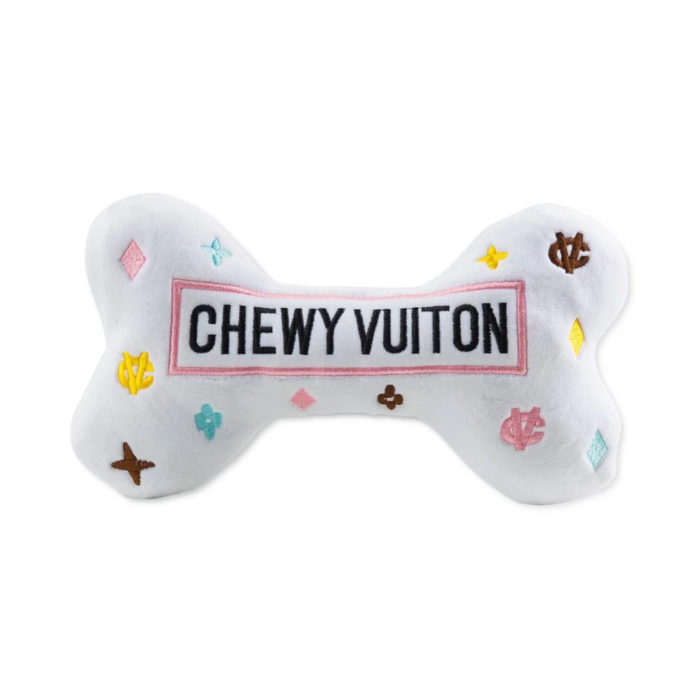 商品Haute Diggity Dog|White Chewy Vuiton Bone Toy, XL,价格¥164,第1张图片