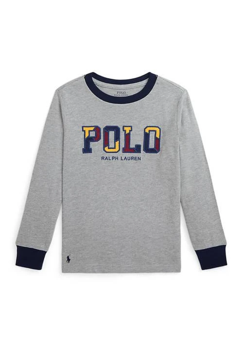 商品Ralph Lauren|Lauren Childrenswear Boys 2 7 Corduroy Logo Cotton Long Sleeve T Shirt,价格¥253,第1张图片