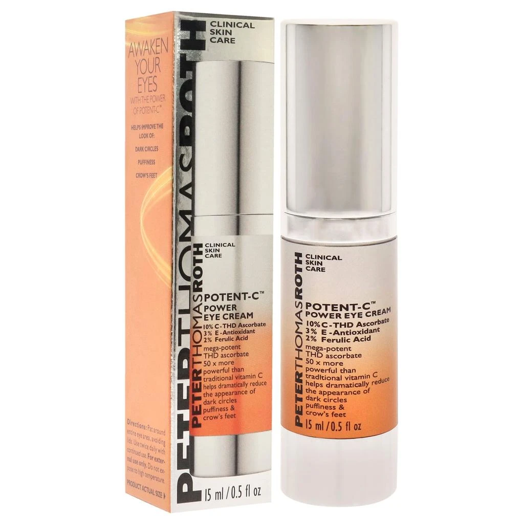 商品Peter Thomas Roth|Potent-C Power Eye Cream by  for Unisex - 0.5 oz Cream,价格¥385,第3张图片详细描述