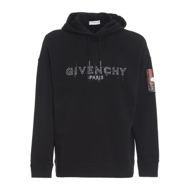 商品[国内直发] Givenchy|GIVENCHY 黑色男士卫衣/帽衫 BMJ08V30AF-001,价格¥5820,第1张图片