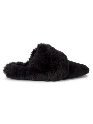 商品Stuart Weitzman|Edie Chill Suede & Faux Fur Mules,价格¥482,第1张图片