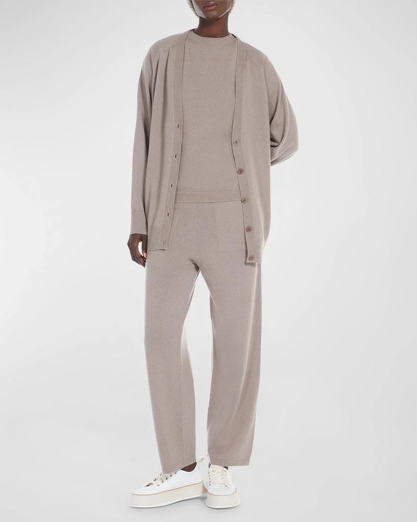 商品Max Mara|Ghiro Cropped Wool-Cashmere Pants,价格¥4359,第3张图片详细描述