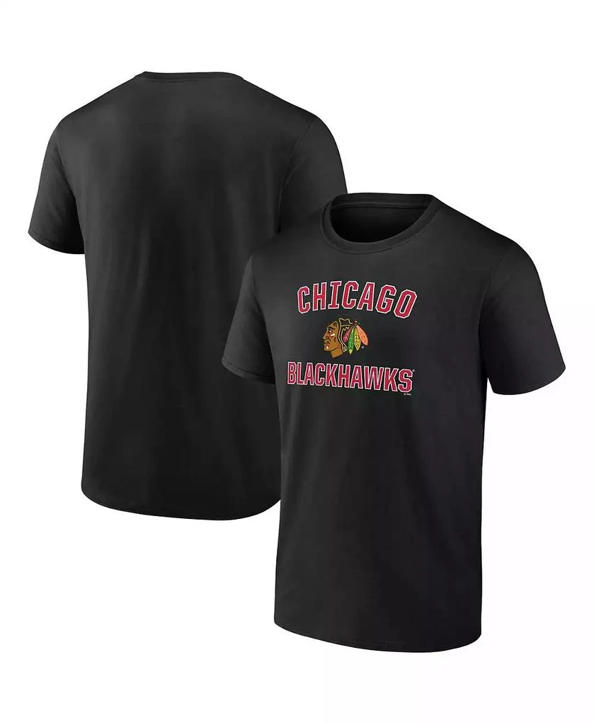 商品Fanatics|Men's Black Chicago Blackhawks Special Edition 2.0 Wordmark T-shirt,价格¥228,第1张图片